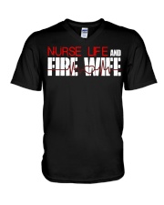 Nurse life and Fire Wife Firefi V-Neck T-Shirt thumbnail