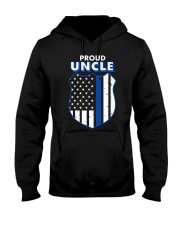 Thin Blue Line Proud Uncle Badge Shirt Hooded Sweatshirt thumbnail