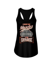 I Keep My Muscles In The Garage Mechanics Ladies Flowy Tank thumbnail