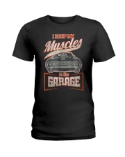 I Keep My Muscles In The Garage Mechanics Ladies T-Shirt thumbnail