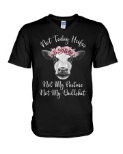 Not Today Heifer Not My Pasture Not My Bullsh V-Neck T-Shirt thumbnail