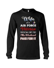 Wife Of A Air Force Veteran T Shirt Long Sleeve Tee thumbnail