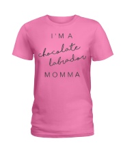 Chocolate Lab Labrador Momma Mom Shirt Do Ladies T-Shirt front