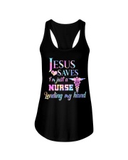 Jesus Saves I'm Just A Nurse Lending My Hand Ladies Flowy Tank thumbnail