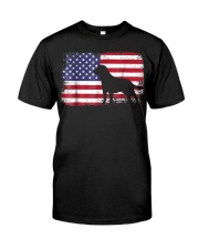 american flag labrador shirt usa flag Premium Fit Mens Tee thumbnail