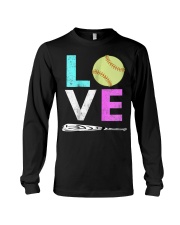 Girls Love Softball Best Fun Birthday Gift TShirt Long Sleeve Tee thumbnail