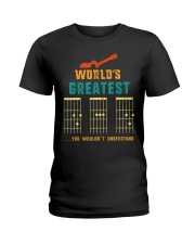 Retro Worlds Greatest Dad Shirt Funny Gui Ladies T-Shirt thumbnail