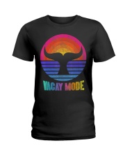 Funny Vacay Mode Beach Palms Cruise Vibes Ladies T-Shirt thumbnail