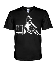 Barrel Racing Rodeo Shirt Cute Horse Lover V-Neck T-Shirt thumbnail