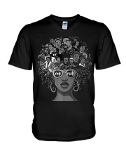 I Love My Roots Back Powerful History Month P V-Neck T-Shirt thumbnail