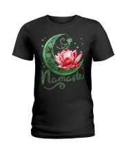 Namaste Lotus T-shirt Funny Yoga Shirt Yoga Ladies T-Shirt thumbnail