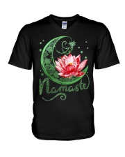 Namaste Lotus T-shirt Funny Yoga Shirt Yoga V-Neck T-Shirt thumbnail