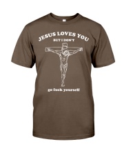 Jesus Loves You But I Dont Black Version 6 Classic T-Shirt tile