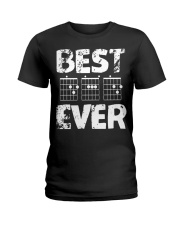 Best Dad Ever Guitar Father's Day Awesome Gift Ladies T-Shirt tile