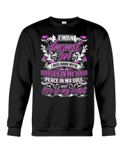August Girl With Daisies Crewneck Sweatshirt thumbnail