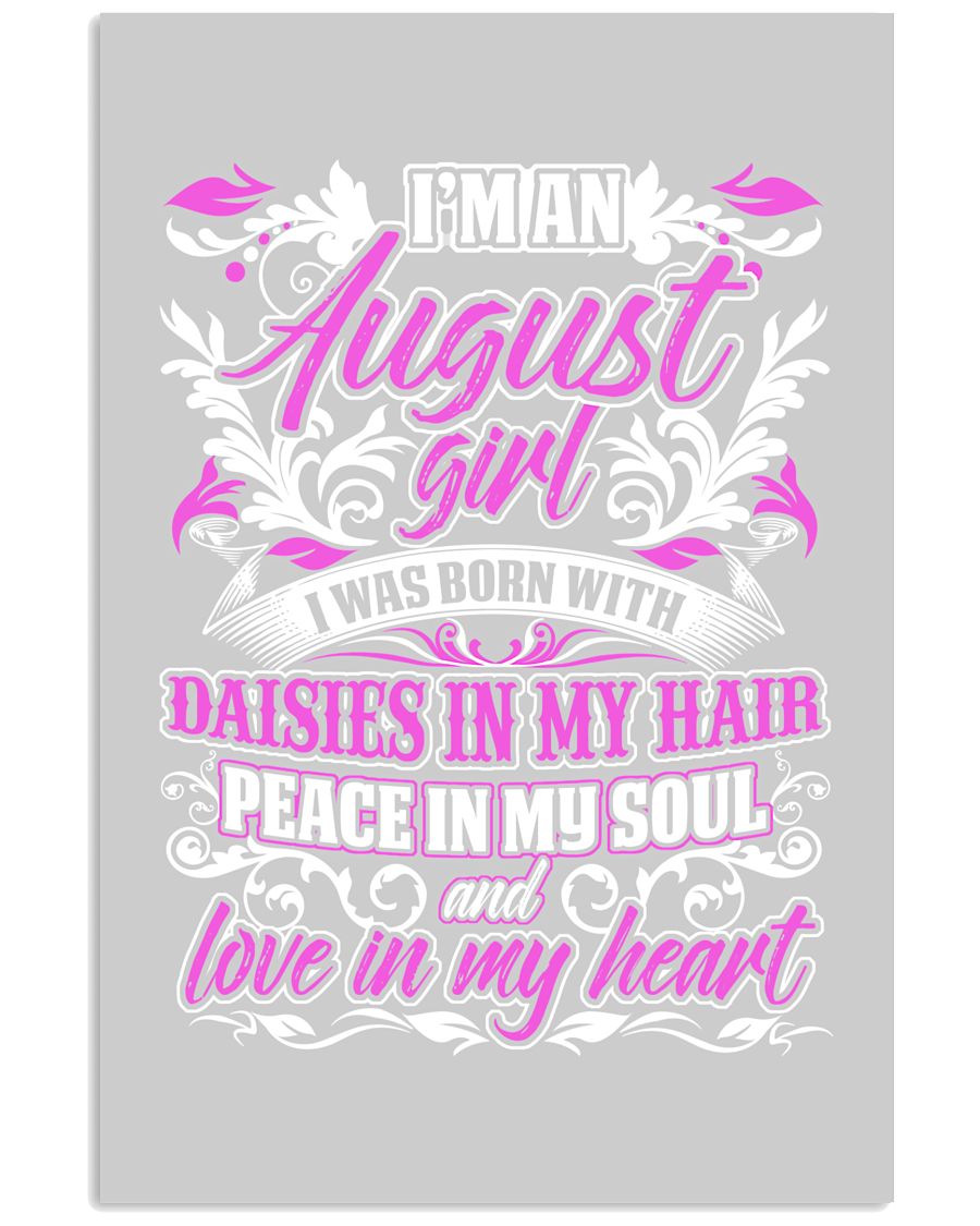 August Girl With Daisies 24x36 Poster