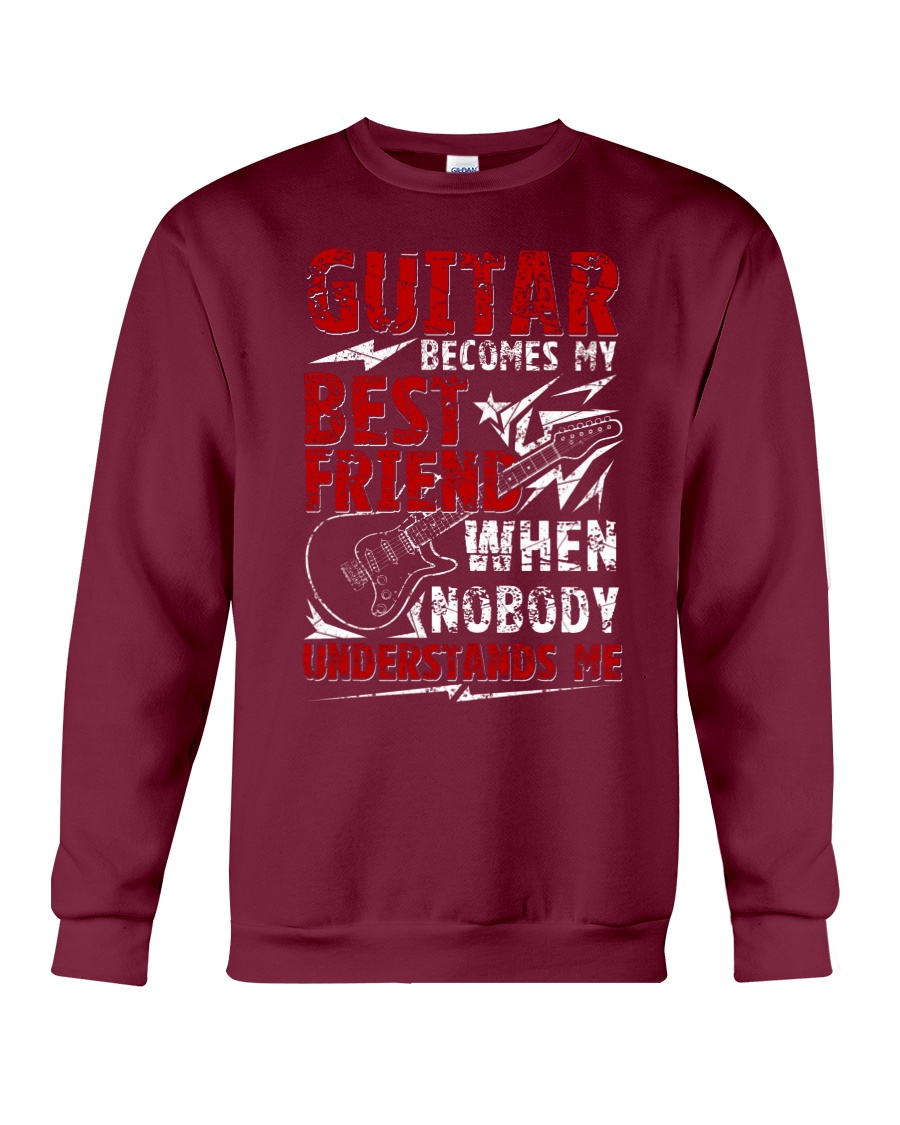 Guitar Become My Best Friend Crewneck Sweatshirt