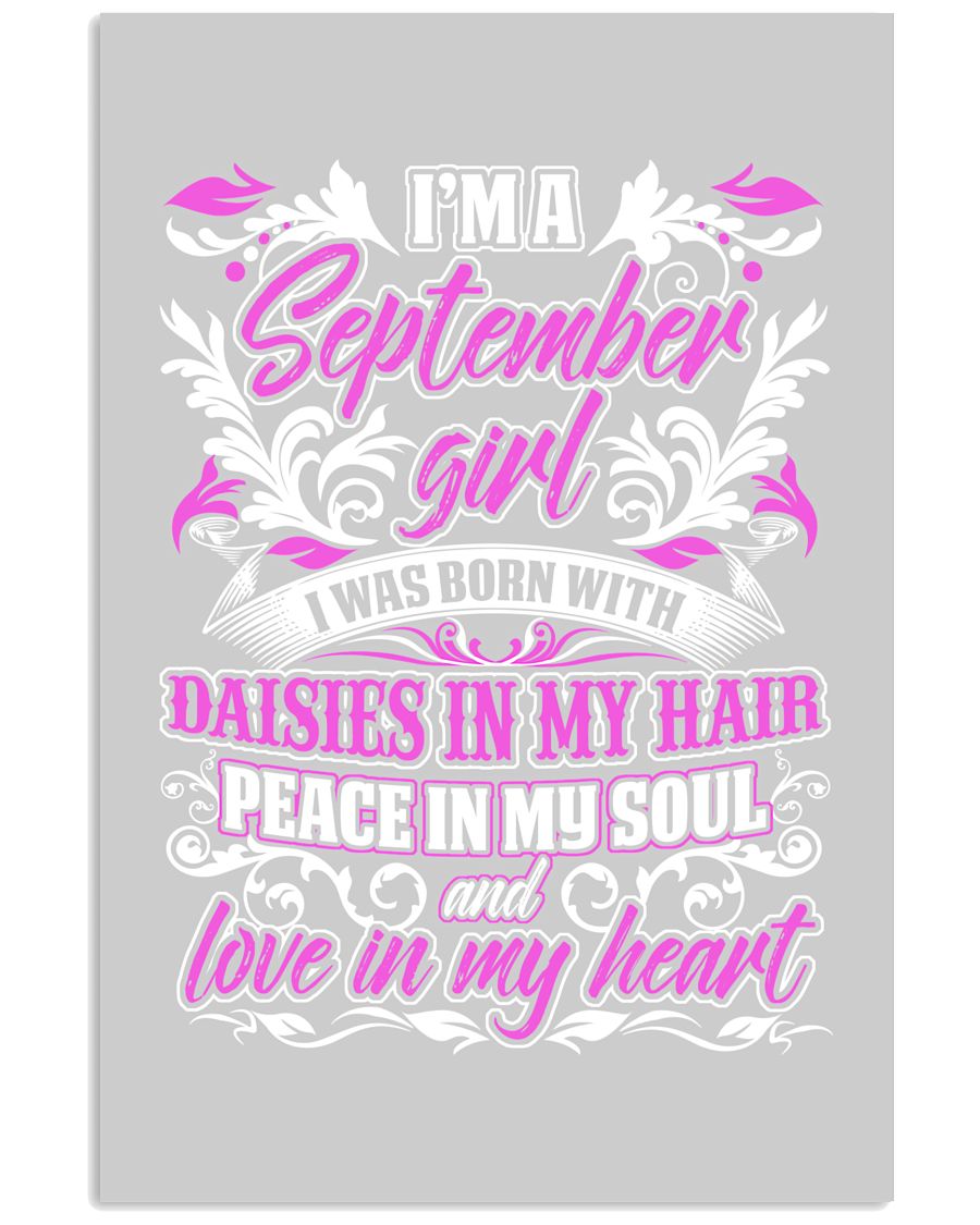 September Girl With Daisies 11x17 Poster