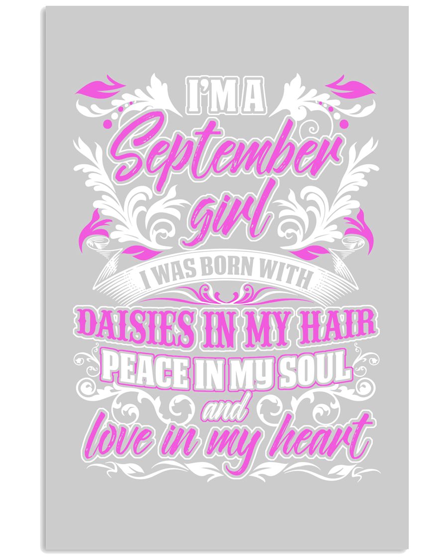 September Girl With Daisies 24x36 Poster