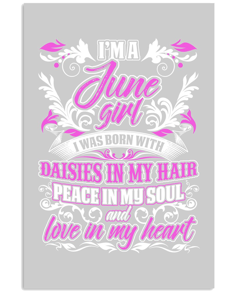 June Girl With Daisies 24x36 Poster