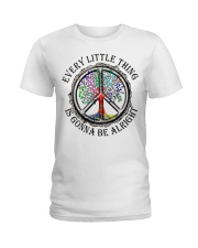 Peace mandala tree of life Ladies T-Shirt tile