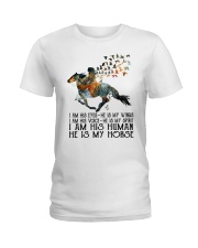 horse I am his voice Ladies T-Shirt tile