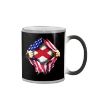 usa flag alabama heart Color Changing Mug tile