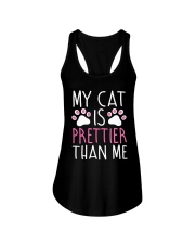 My cat is prettier than me Ladies Flowy Tank tile