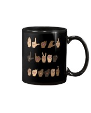 Love hands sign Mug tile