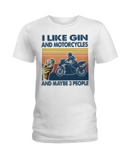 gin motorcycles may be 3 people Ladies T-Shirt tile
