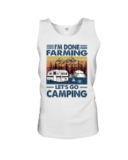 done farming go camping Unisex Tank tile