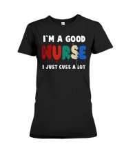 Nurse vintage color Premium Fit Ladies Tee tile