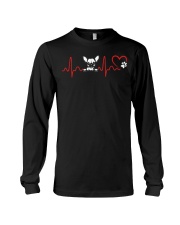 Heart beat dog Long Sleeve Tee tile