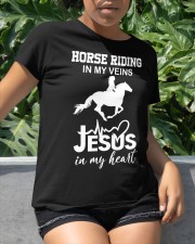 Horse riding in my veins Jesus in my heart Classic T-Shirt apparel-classic-tshirt-lifestyle-front-234