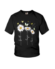 Faith hope love daisy Youth T-Shirt tile