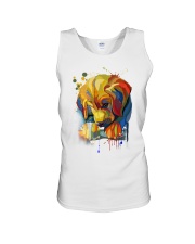 golden retriever Unisex Tank tile