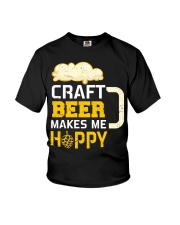 Craft beer makes me happy Youth T-Shirt tile