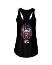 Lacrosse fingerprint usa dna Ladies Flowy Tank tile