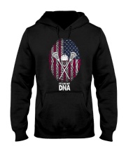 Lacrosse fingerprint usa dna Hooded Sweatshirt tile