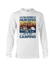 done nursing go camping motorcycle Long Sleeve Tee tile
