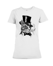 Cat smoke Premium Fit Ladies Tee tile