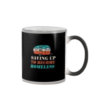 CAMPING Saving Up To Become Homeless Color Changing Mug tile