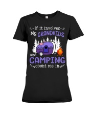 Grandkids And Camping Premium Fit Ladies Tee tile