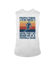 people think I am nice until football game2 Sleeveless Tee tile