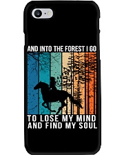 And into the forest I go To lose my mind and find my soul Phone Case tile