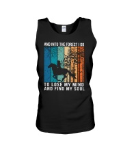 And into the forest I go To lose my mind and find my soul Unisex Tank tile