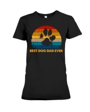 best dog dad ever vintage Premium Fit Ladies Tee tile
