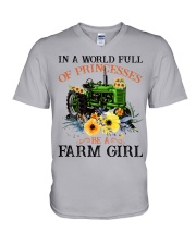 Farm Girl 5 V-Neck T-Shirt tile