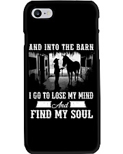 And into the barn i go to lose my mind Phone Case tile