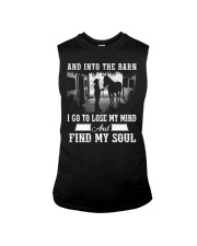 And into the barn i go to lose my mind Sleeveless Tee tile